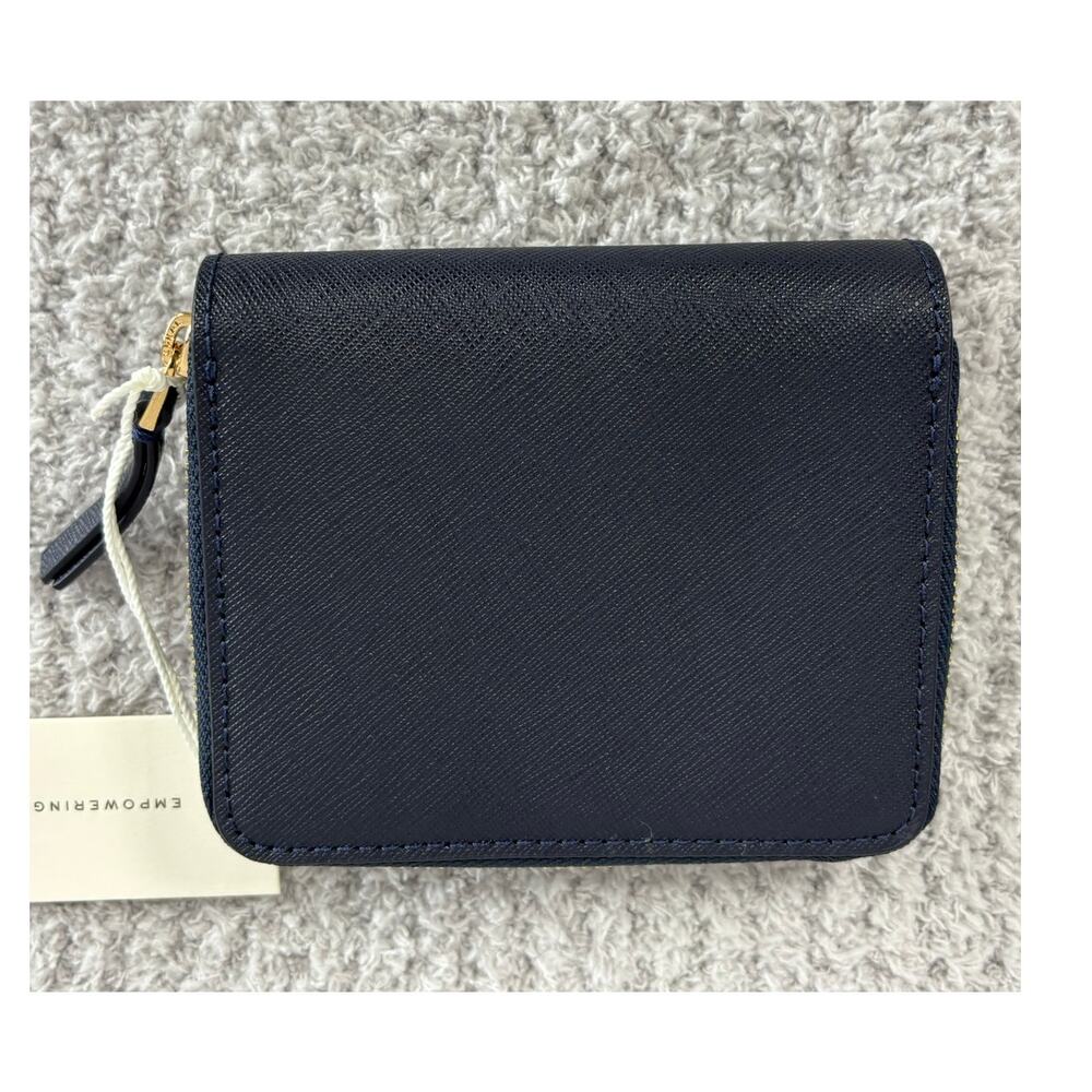 NWT Tory Burch Blue Leather Emerson Mini Wallet #72895 - Picture 2 of 8